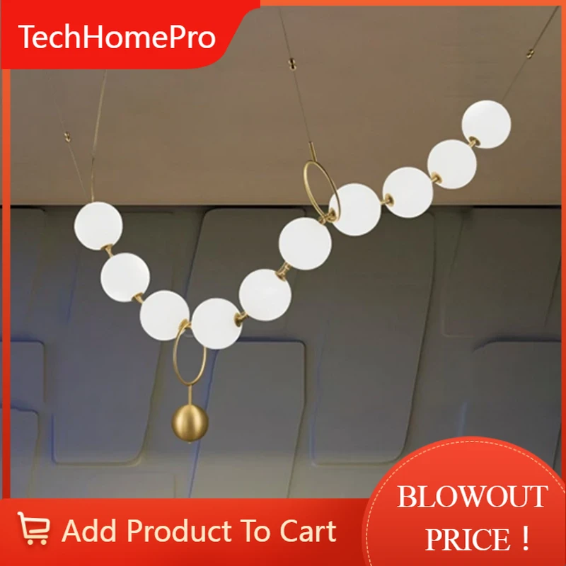 Interior Design Living Room And Kitchen - Lampadario a LED TechHP Moderno di