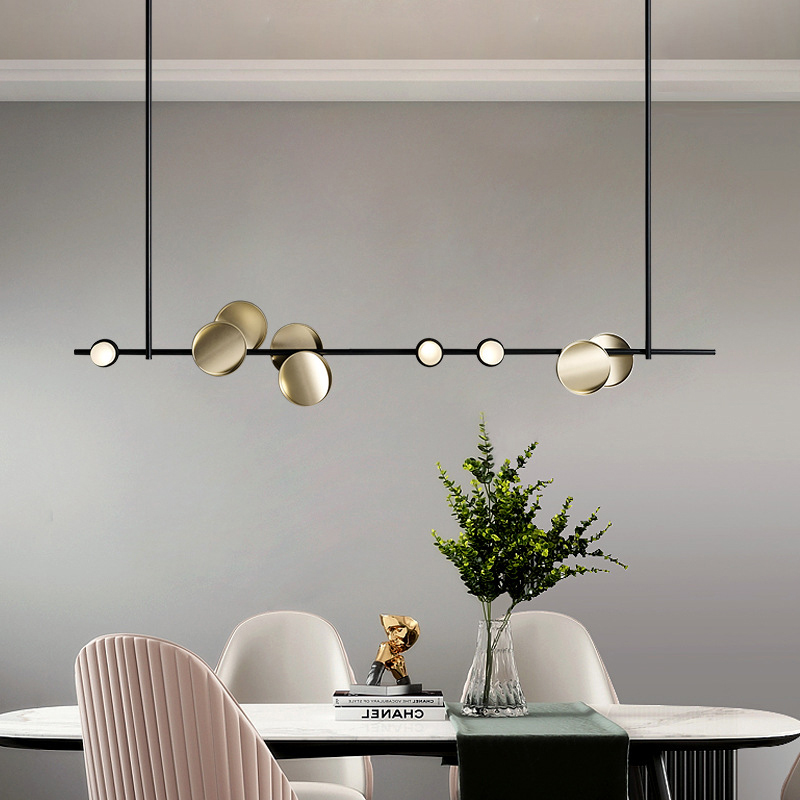Interior Design Living Room And Kitchen - Lampadario a soffitto moderno e minimalista,