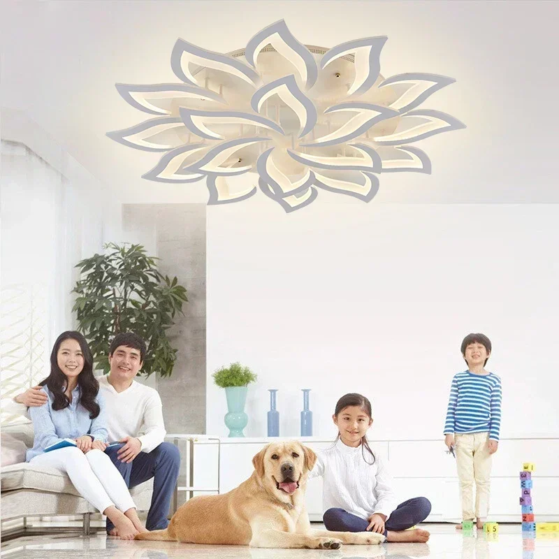 Lampadario a LED di design a p - Interior Design Living Room And Kitchen recensione e prezzo