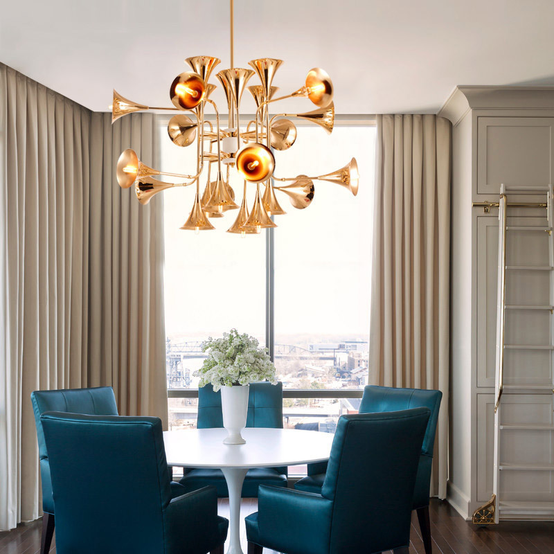 Lampada a sospensione a tromba - Interior Design Living Room And Kitchen recensione e prezzo